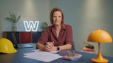 ZDF-Wirtschaftsexpertin Valerie Haller im Studio von WISO - Wirtschaft erklärt