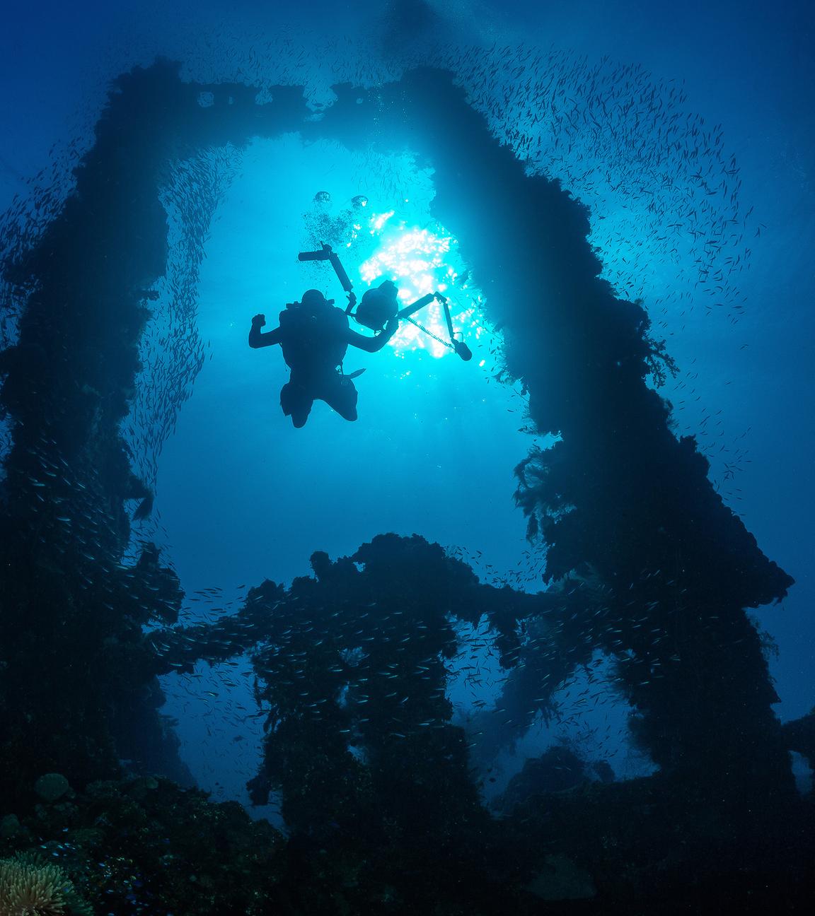 Kriegswracks im Pazifik