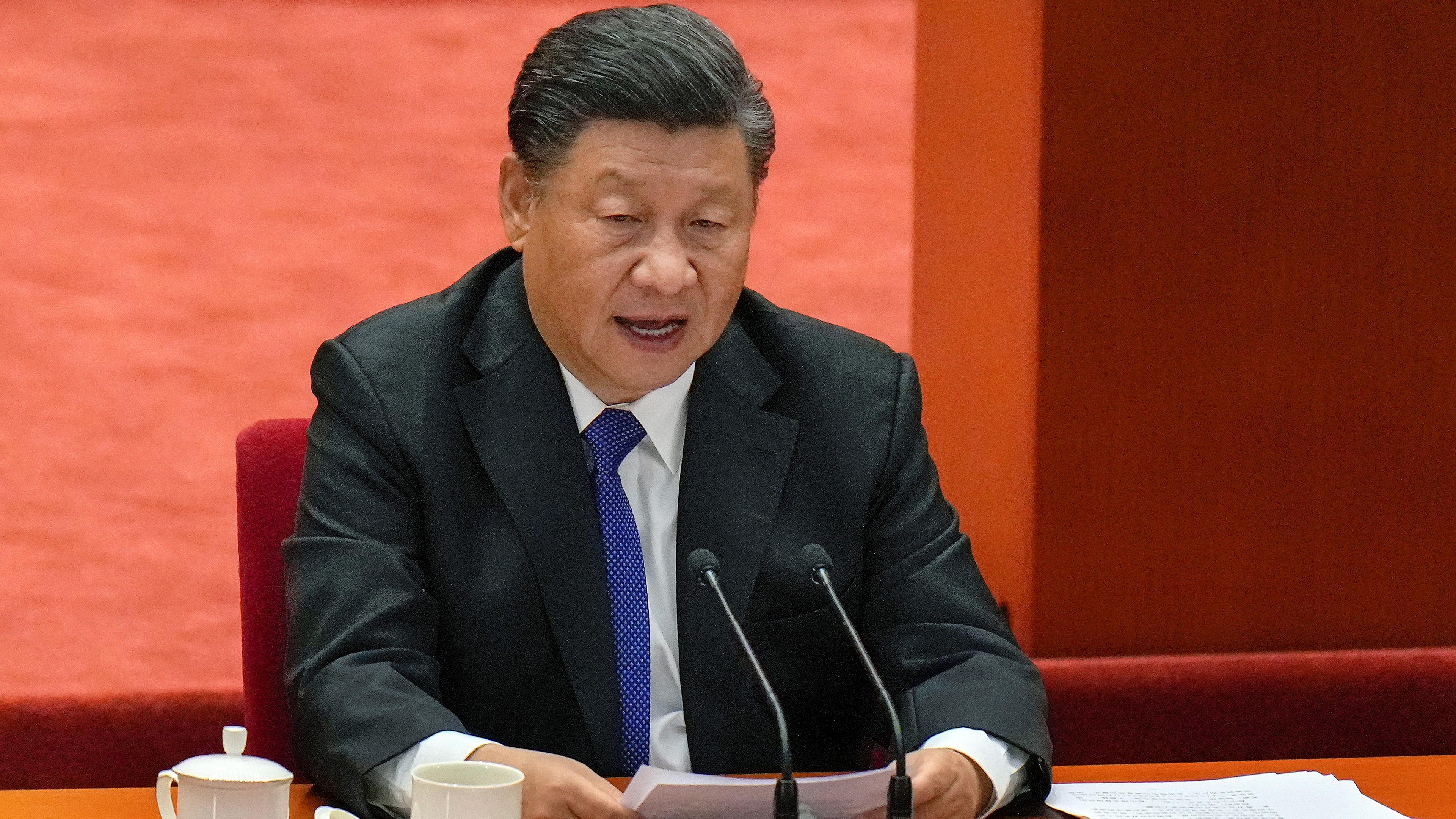 Xi Jinping, aufgenommen am 08.11.2021 in Peking (China)