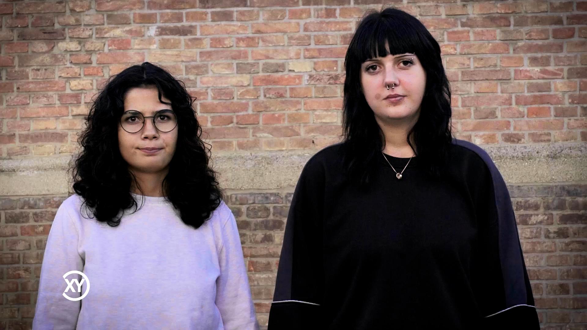 "XY-Preis 2026: Hilferuf erkanntt": Edanur Karademir und Valeria Lizenberger erhalten den XY-Preis.