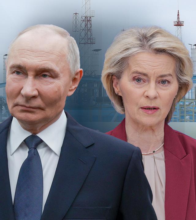 Wladimir Putin und Ursula von der Leyen