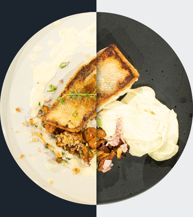 Gebratenes Zanderfilet mit Pastinakenpüree