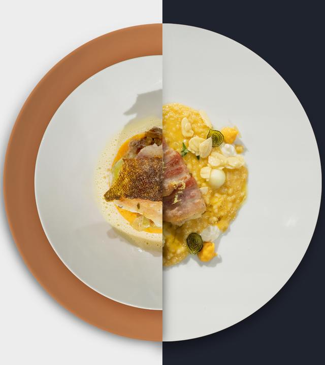 Zanderfilet vs. Perlgraupen-Risotto