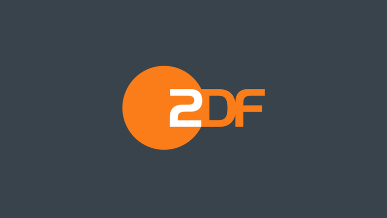 Das ZDF-Logo auf dunklem Hintergrund.