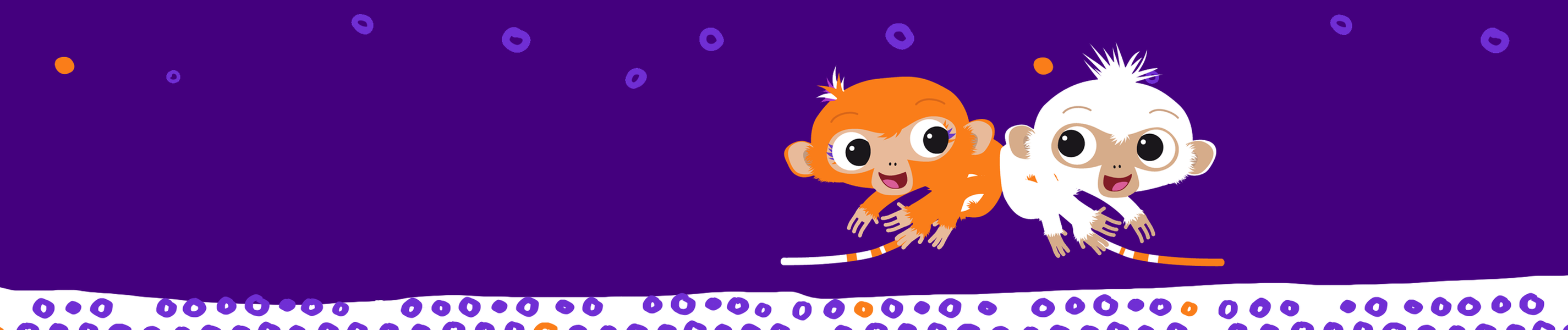 Die beiden ZDFchen Mo und Mila tanzen und stoßen dabei ihre Hinterteile zusammen