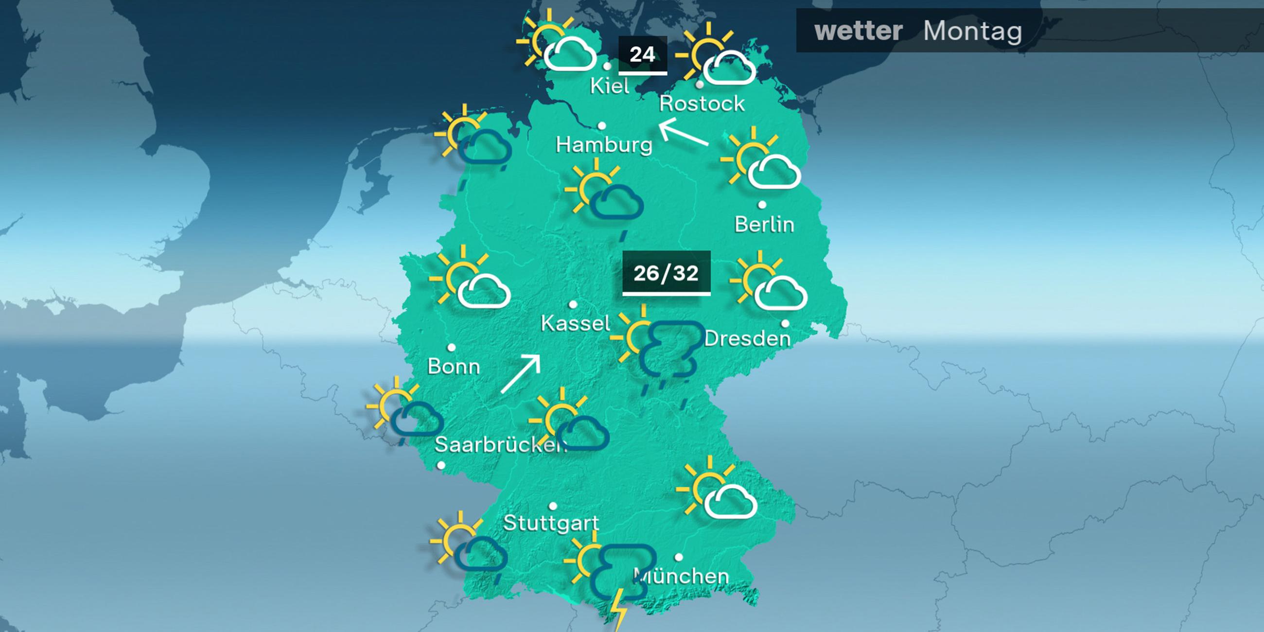 ZDF-Wetter von Montag, den 19.06.2023