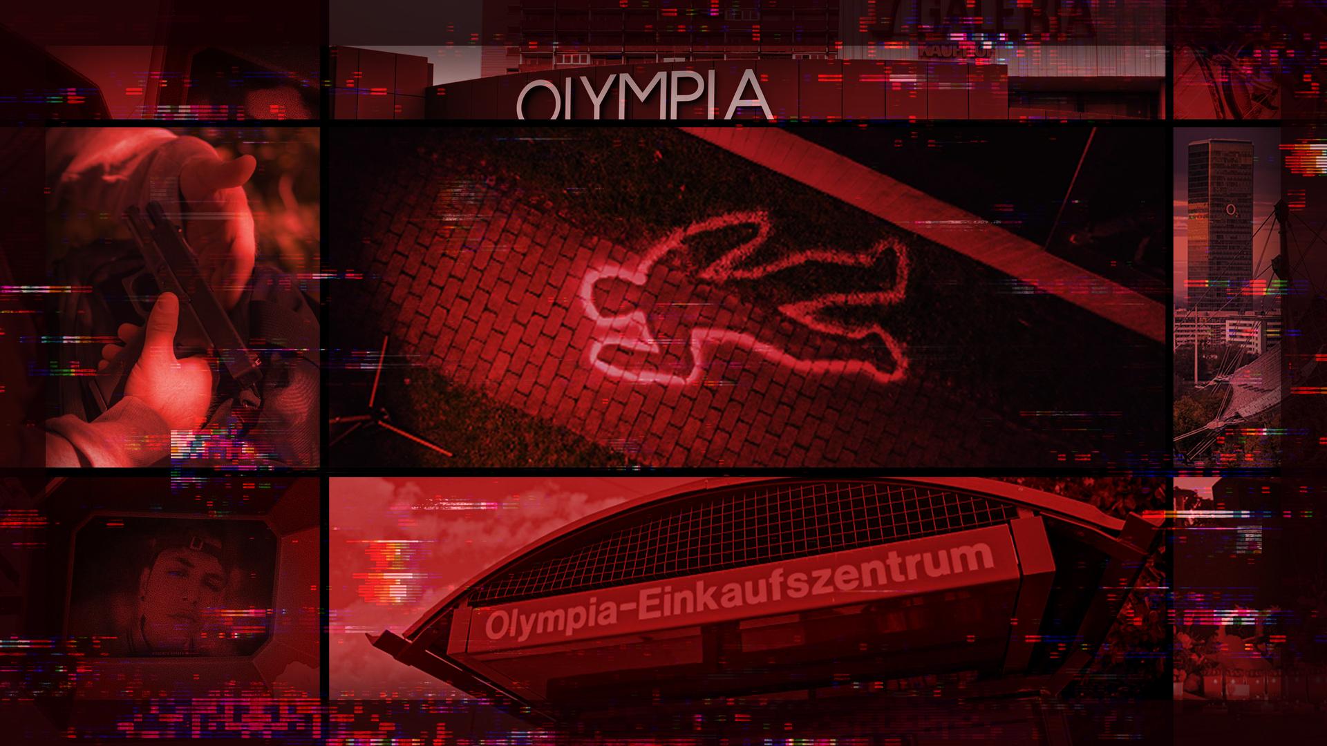 Collage der Opfer im Stil der Doku