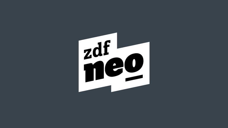 Das Logo von ZDFneo auf dunklem Hintergrund.