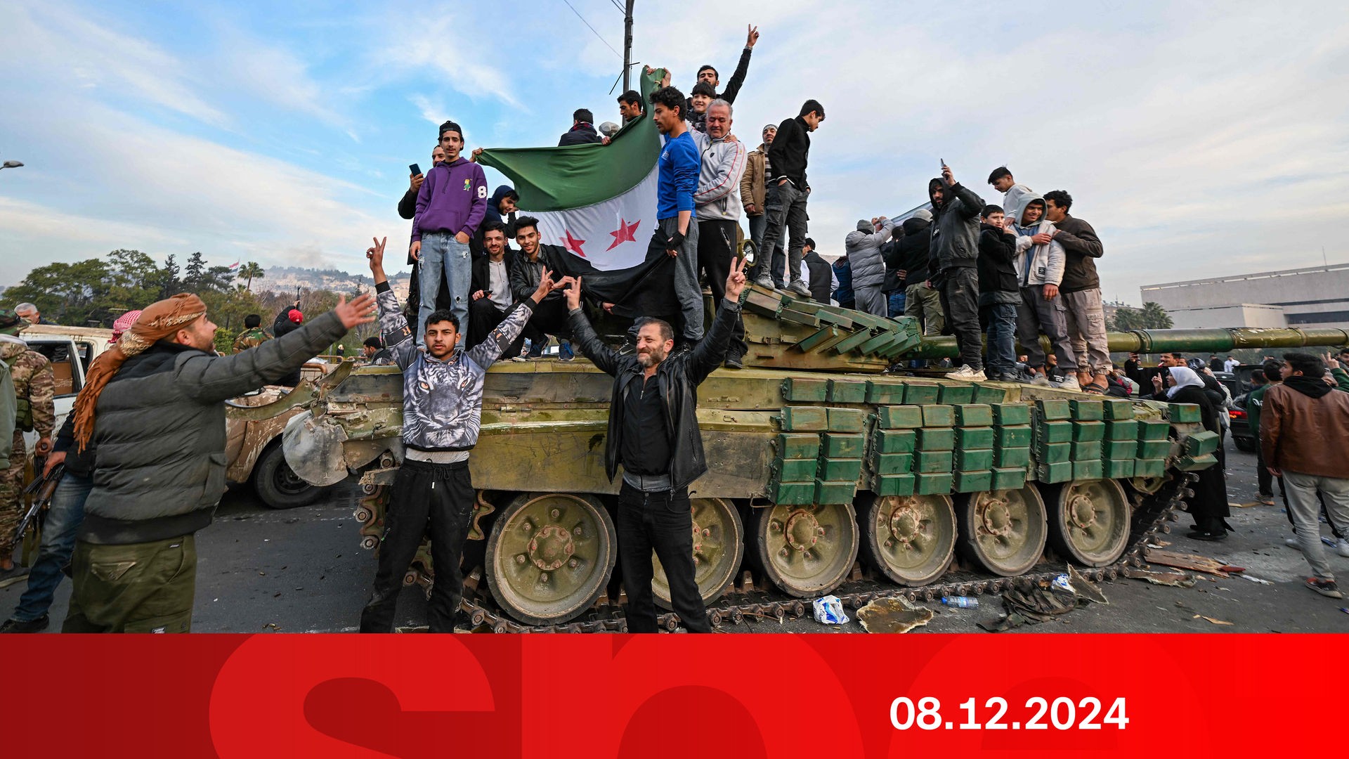 Syrer in Damaskus feiern den Sturz von Bashar al-Assad