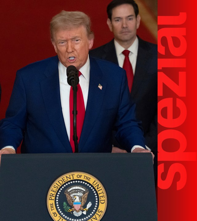 Donald Trump bei der Ansprache