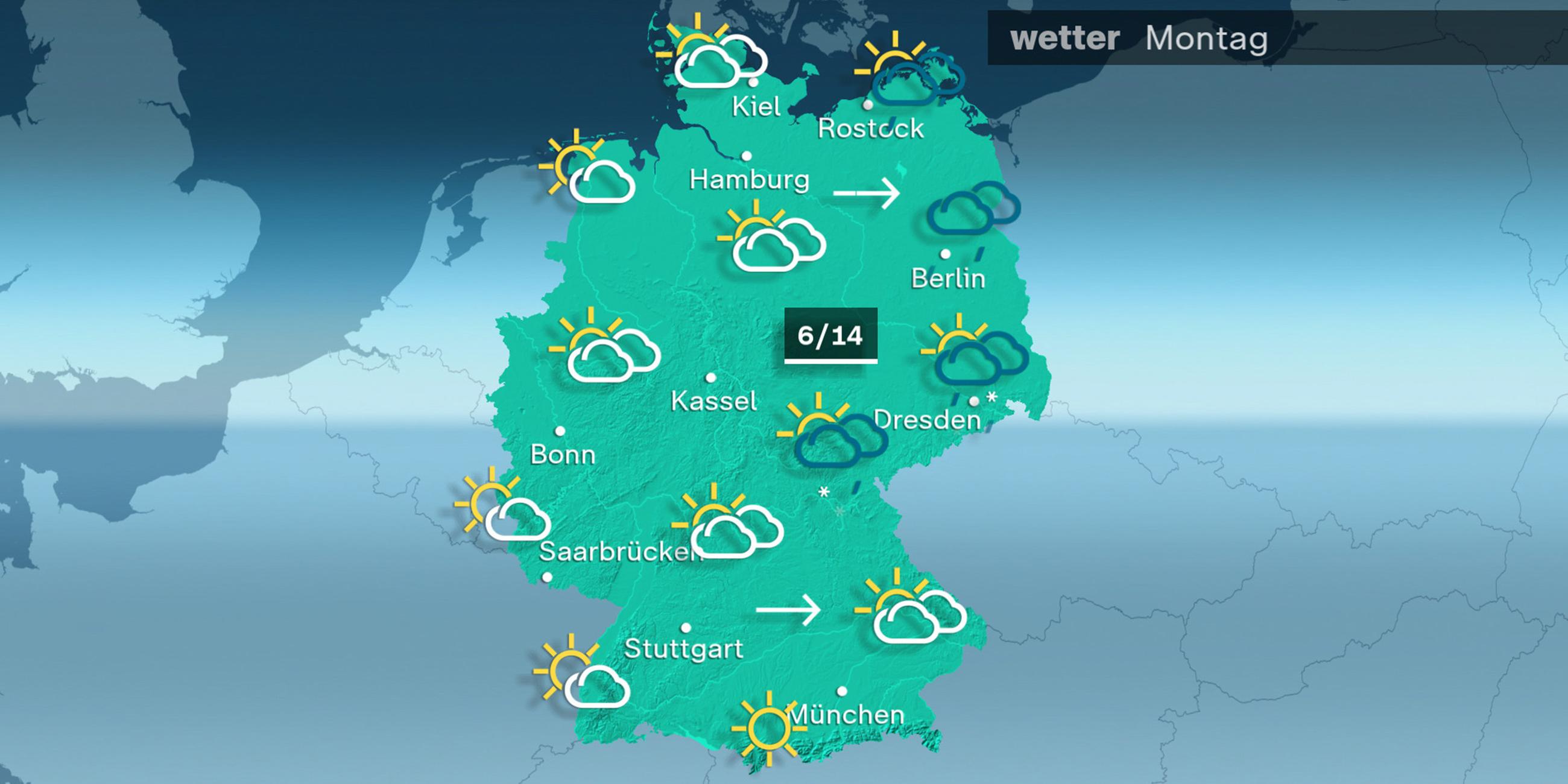 ZDFWetter von Montag, den 25. März 2024