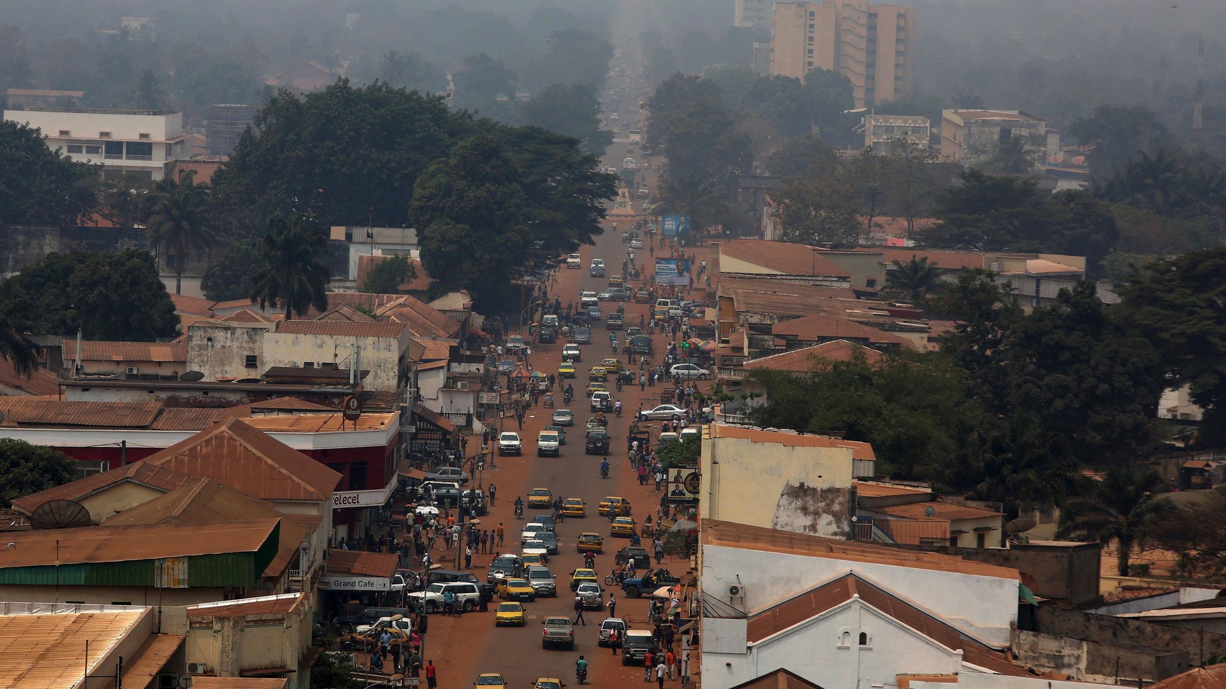 Ein Blick auf die Hauptsatdt der Zentralafrikanischen Republik, Bangui. (Archivbild)