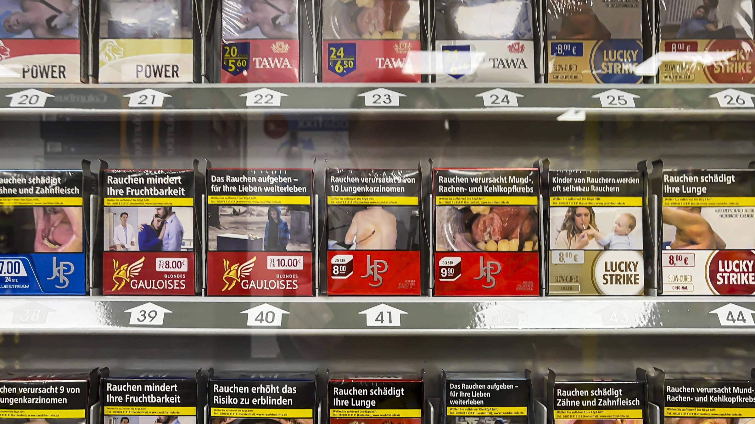 BGHUrteil Warnung für Zigarettenautomaten im Supermarkt ZDFheute