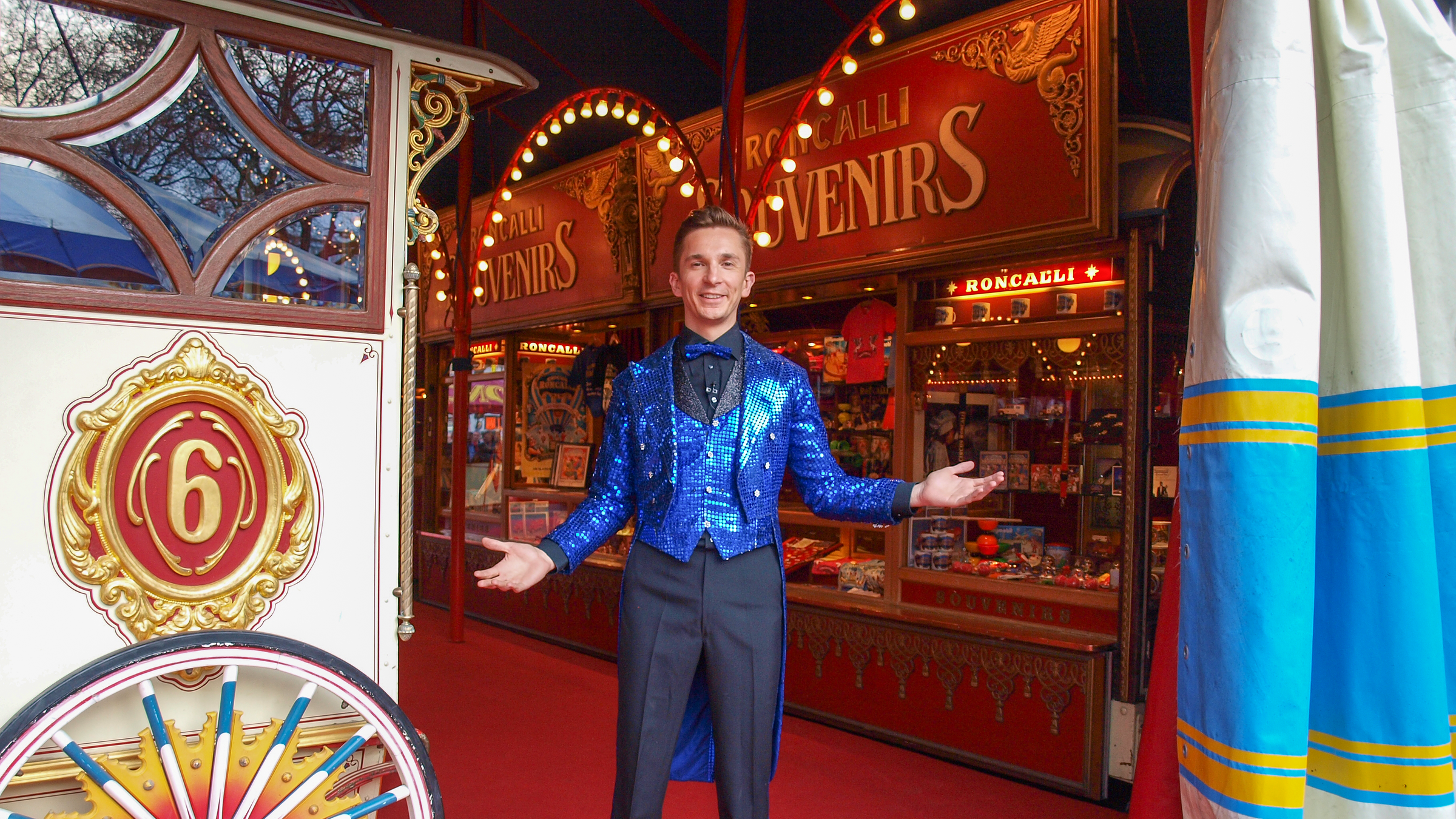 Eric als Zirkusdirektor