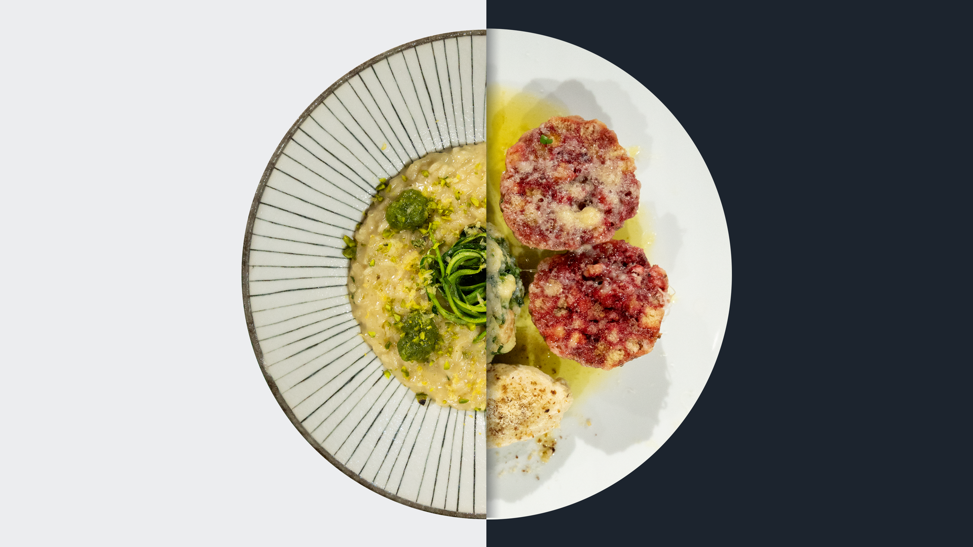 Zitronen-Risotto vs. Südtiroler Knödeltris