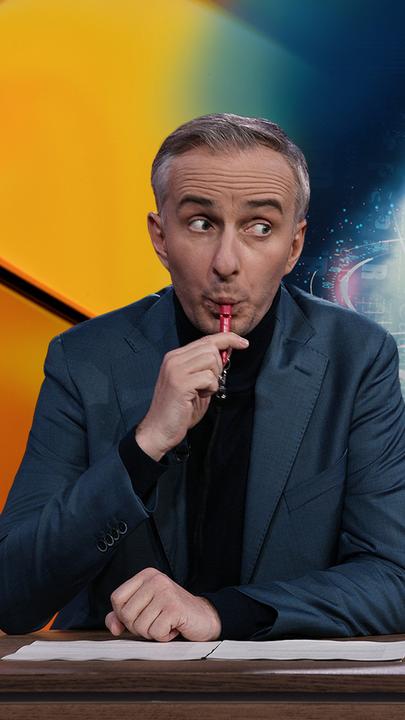 Jan Böhmermann - durchgestrichenes Logo von Nius