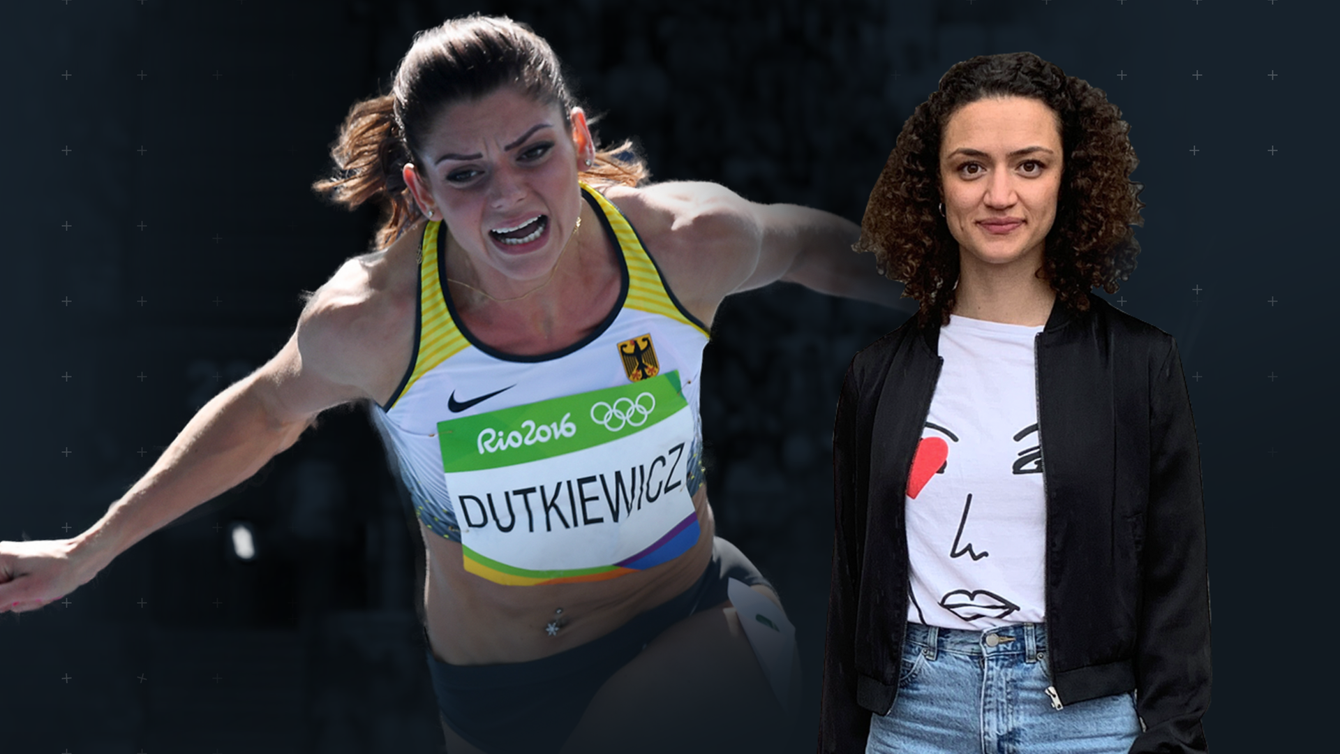 Hürdensprinterin Pamela Dutkiewicz-Emmerich und zoomIN-Redakteurin Maral Bazargani