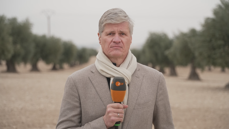 ZDF-Korrespondent Thomas Walde aus Spanien zugeschaltet ins Studio
