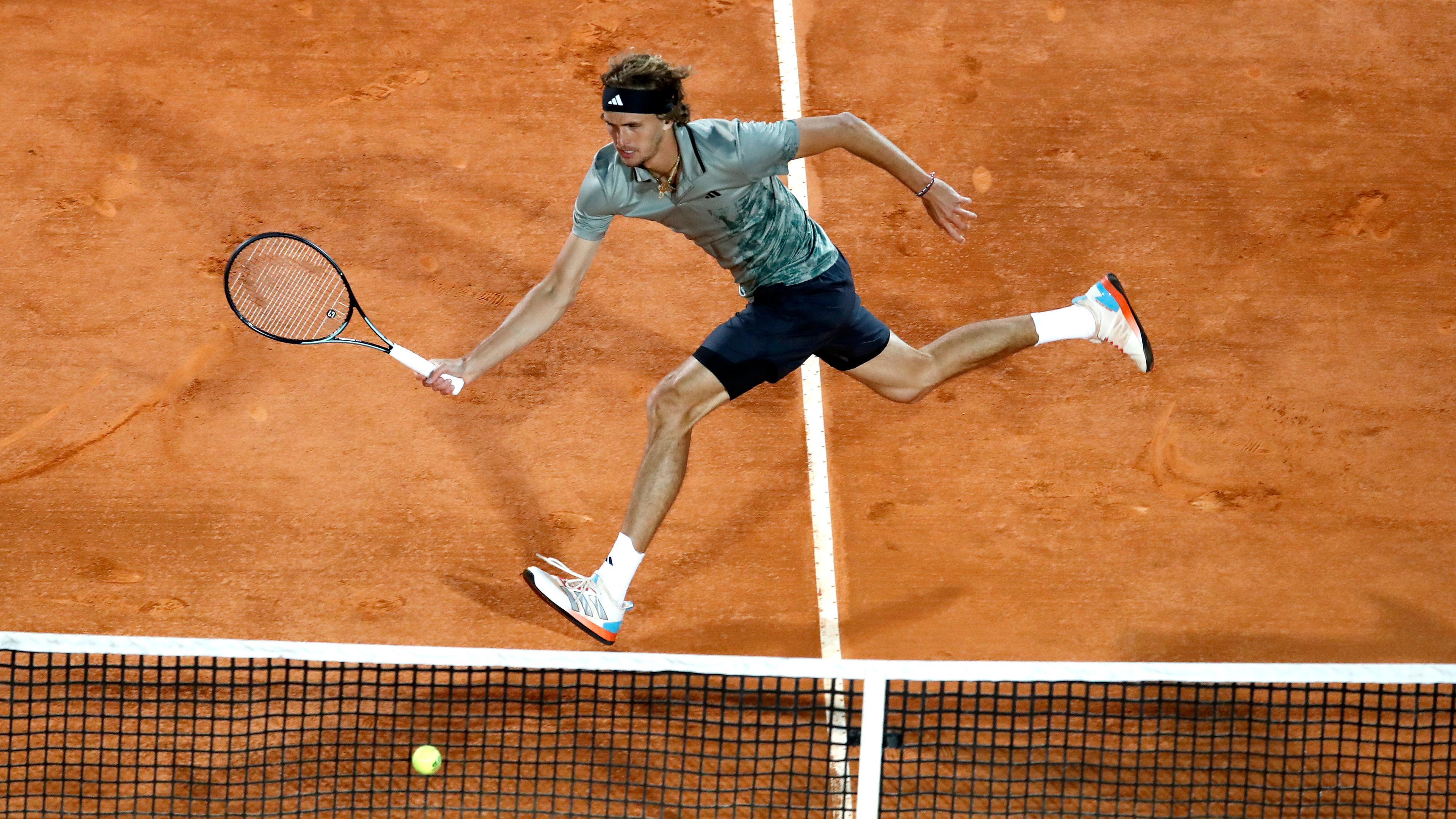 Alexander Zverev im Achtefinale vom ATP Monte Carlo